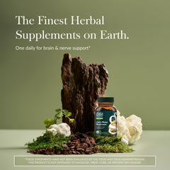 Gaia Herbs cápsulas veganas abiertas mostrando forma y fácil ingestión