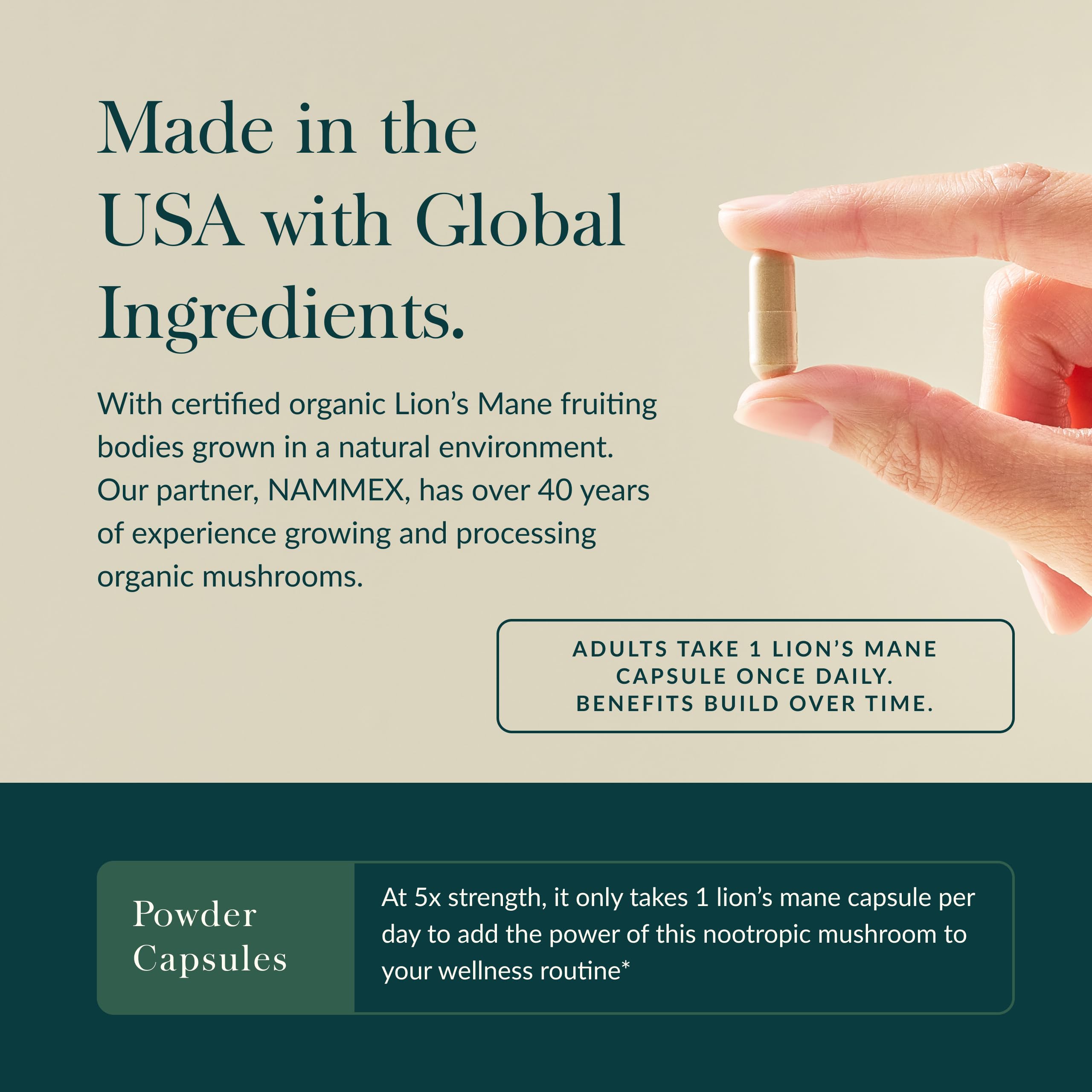 Gaia Herbs detalle de etiqueta con certificación USDA Organic visible