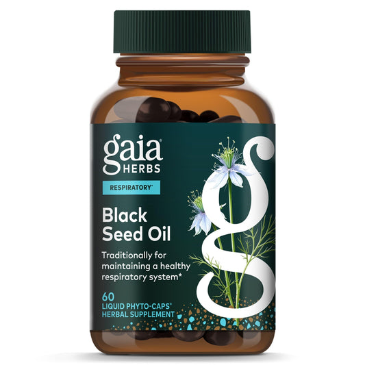 Gaia Herbs presentación frontal del frasco que inspira confianza