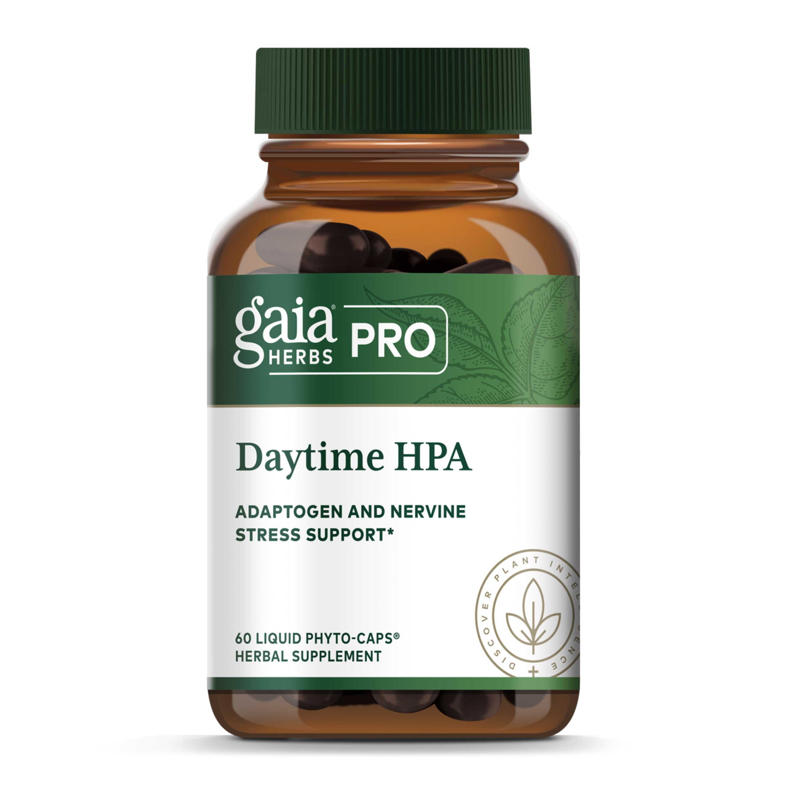 Gaia Herbs PRO envase frontal mostrando etiqueta y beneficios visibles