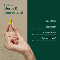 Gaia Herbs PRO etiqueta nutricional legible con información de ingrediente
