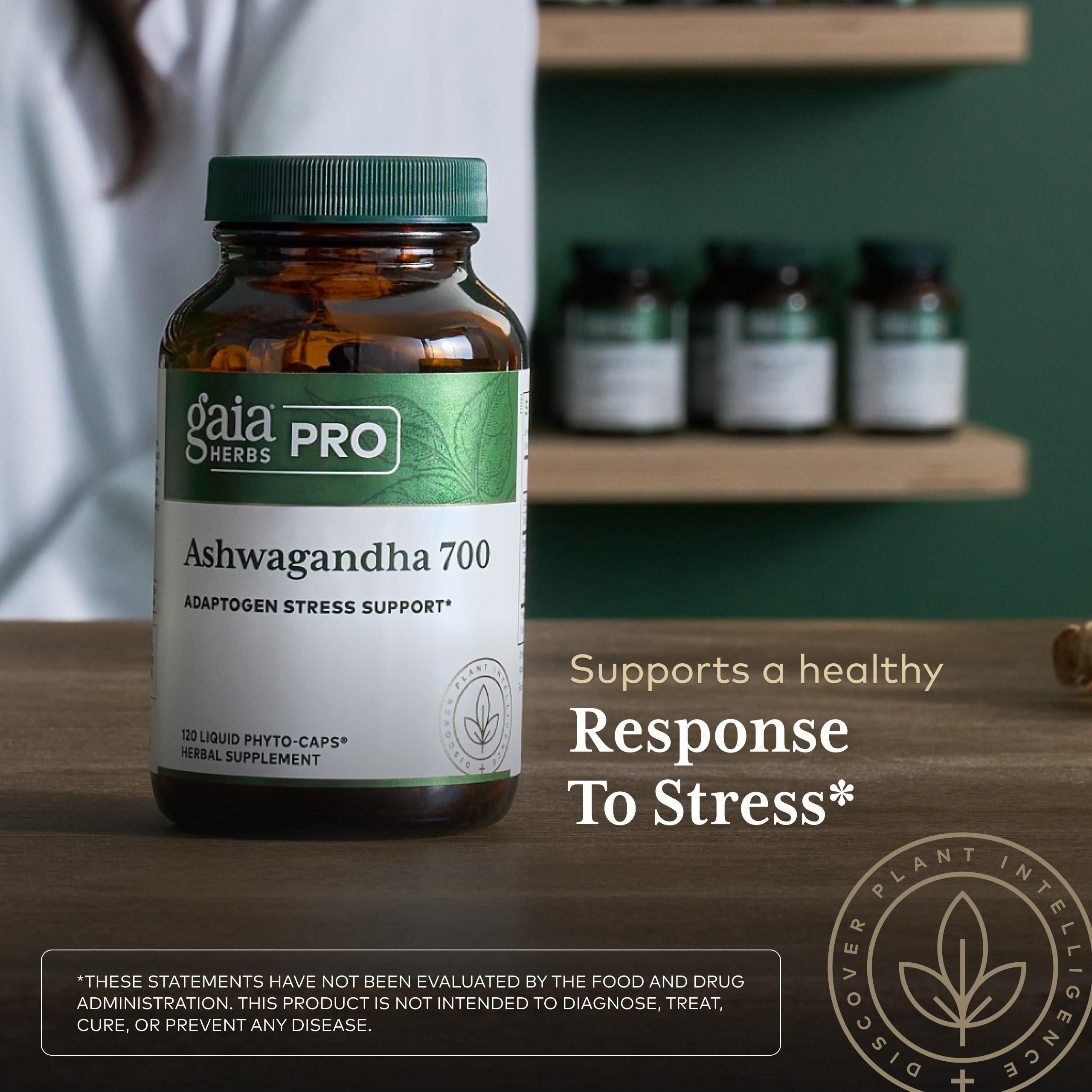 Gaia Herbs PRO planta de ashwagandha en cultivo regenerativo que demuestra origen