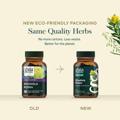 Gaia Herbs cápsula siendo tomada en rutina matinal activa