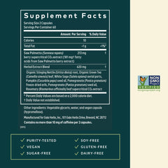 Gaia Herbs bayas de saw palmetto recolectadas a mano como fuente natural del extracto