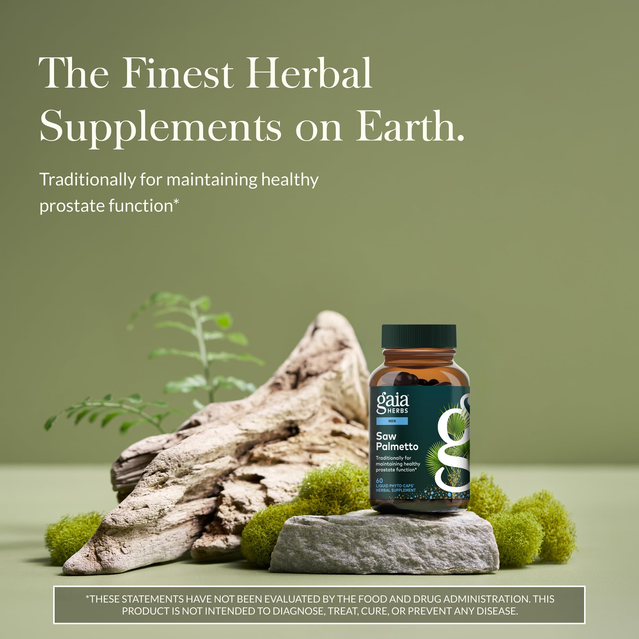 Gaia Herbs etiqueta lateral con información y sus ventajas para la salud urinaria