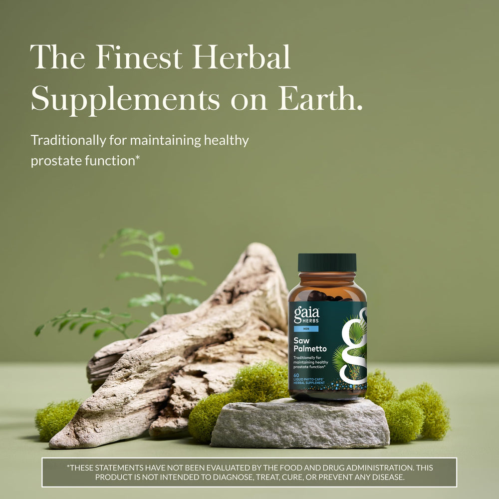 Gaia Herbs etiqueta lateral con información y sus ventajas para la salud urinaria