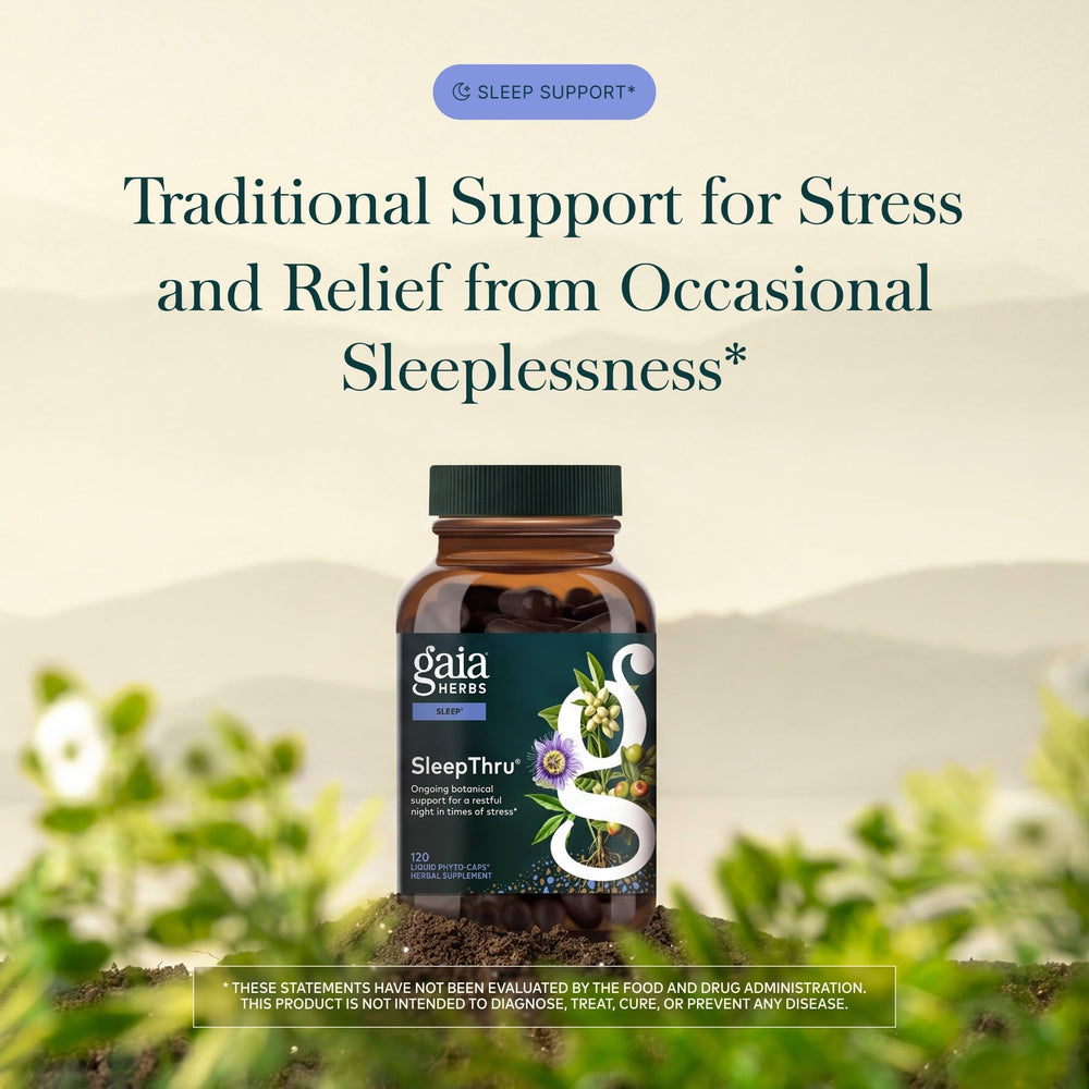 Gaia Herbs SleepThru líquido dentro de la cápsula para mejor absorción