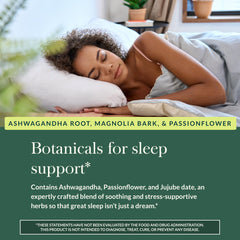Gaia Herbs producto usado antes de dormir para favorecer la relajación