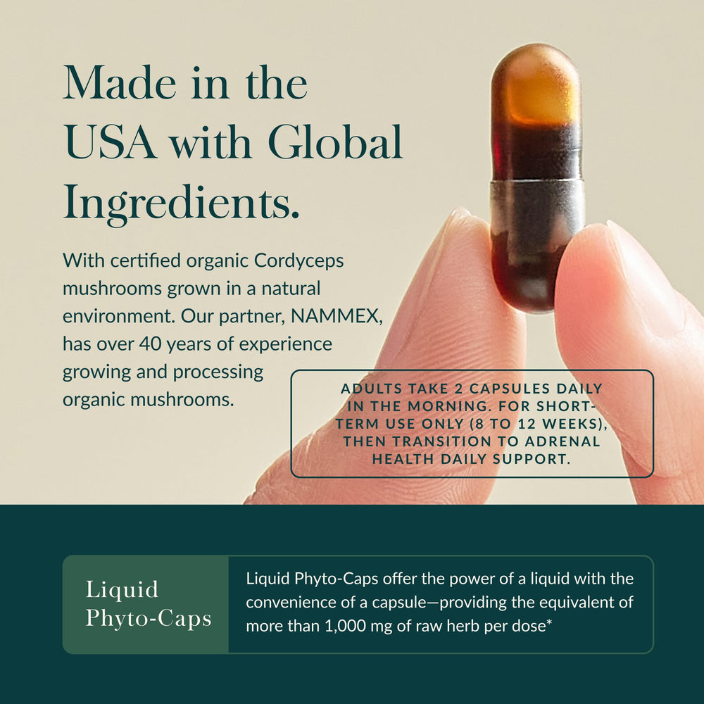 Gaia Herbs extracto líquido textura brillante que indica pureza y potencia