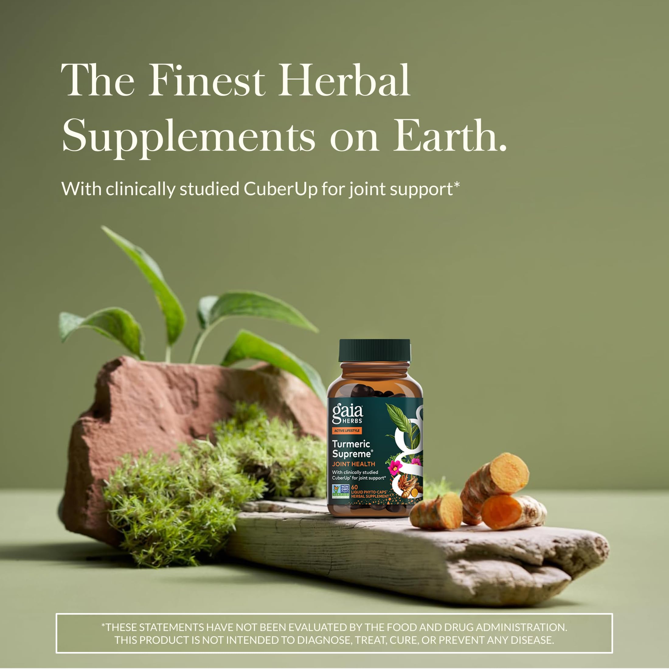 Gaia Herbs cápsulas Phyto-Caps en primer plano para fácil ingestión