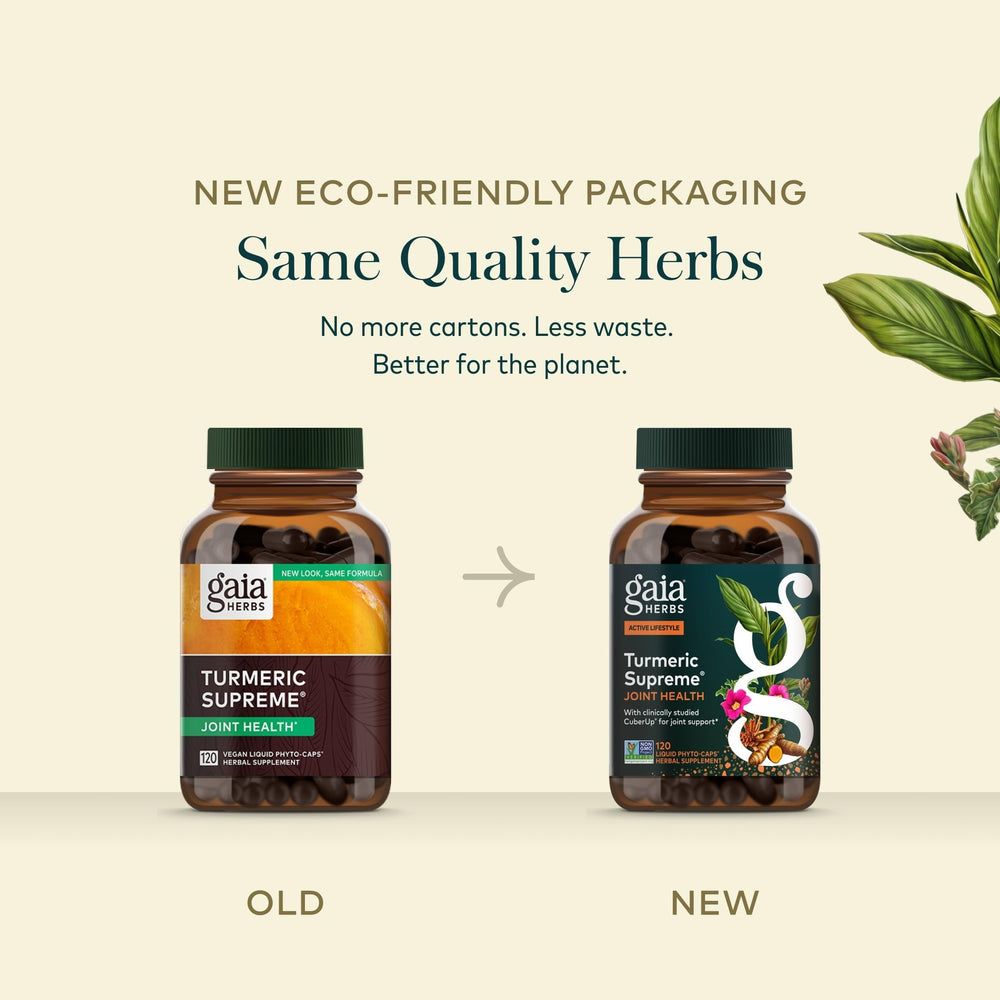 Gaia Herbs suplemento en uso por persona activa tras ejercicio