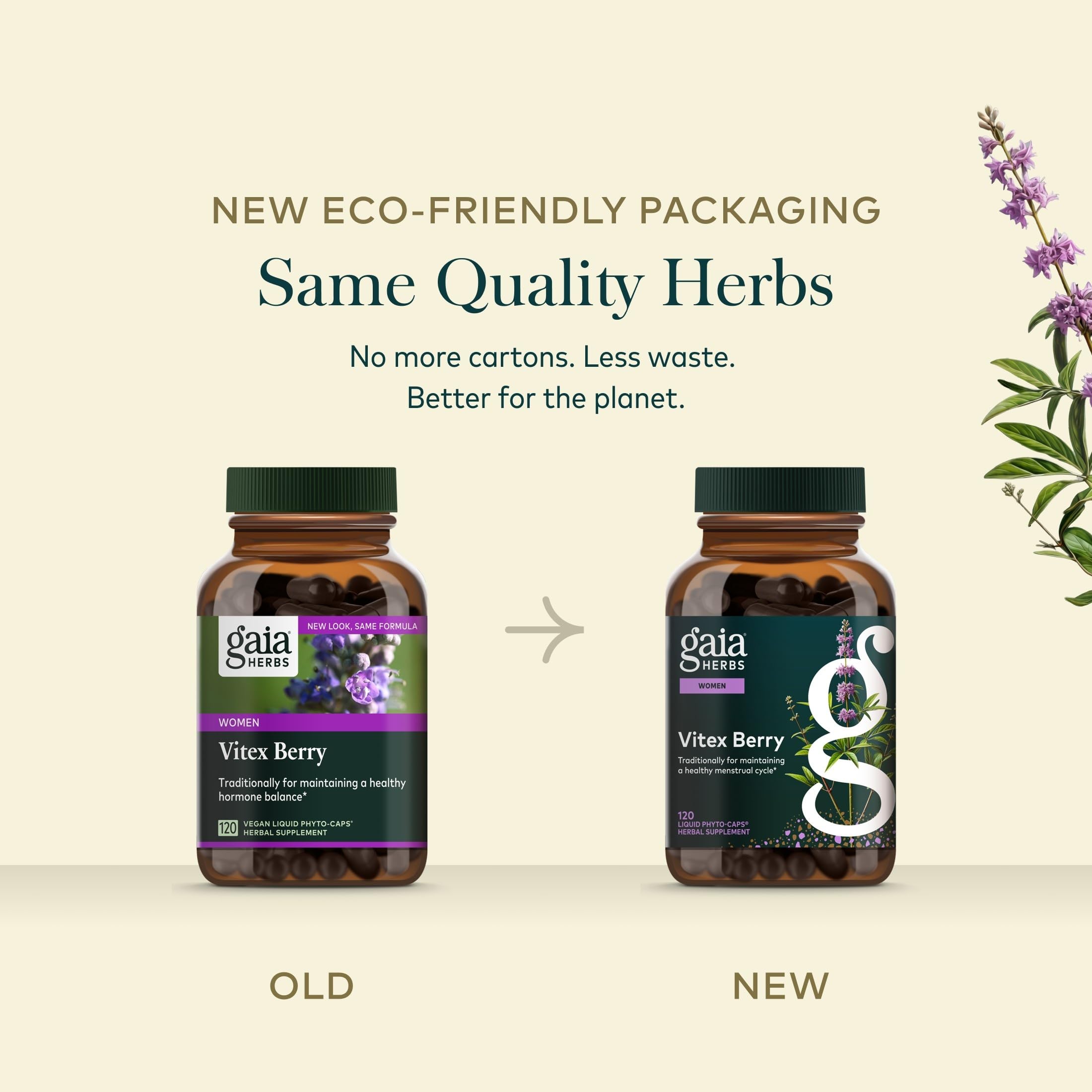 Sello FAIRWILD en Gaia Herbs Vitex Berry, recolección responsable