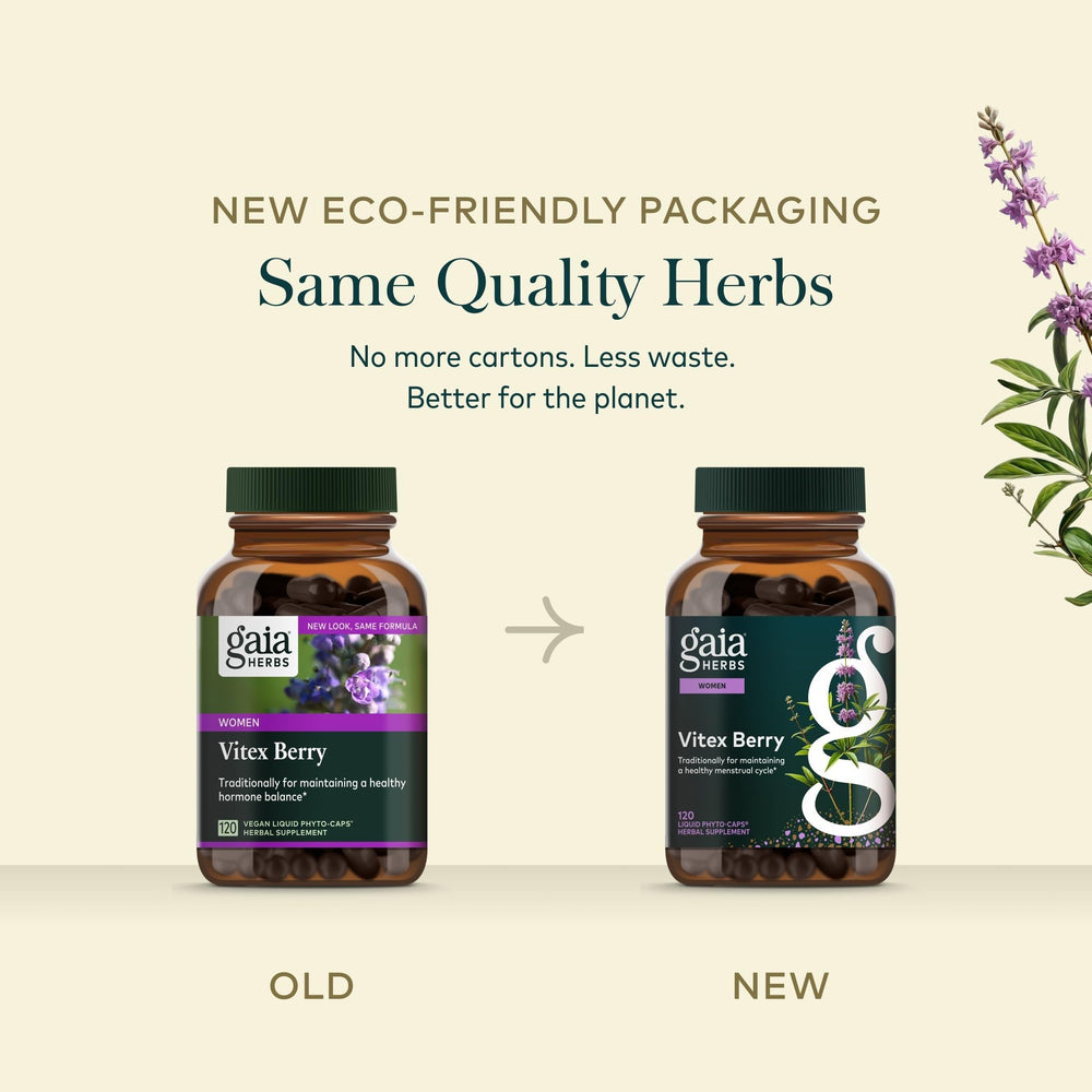 Sello FAIRWILD en Gaia Herbs Vitex Berry, recolección responsable