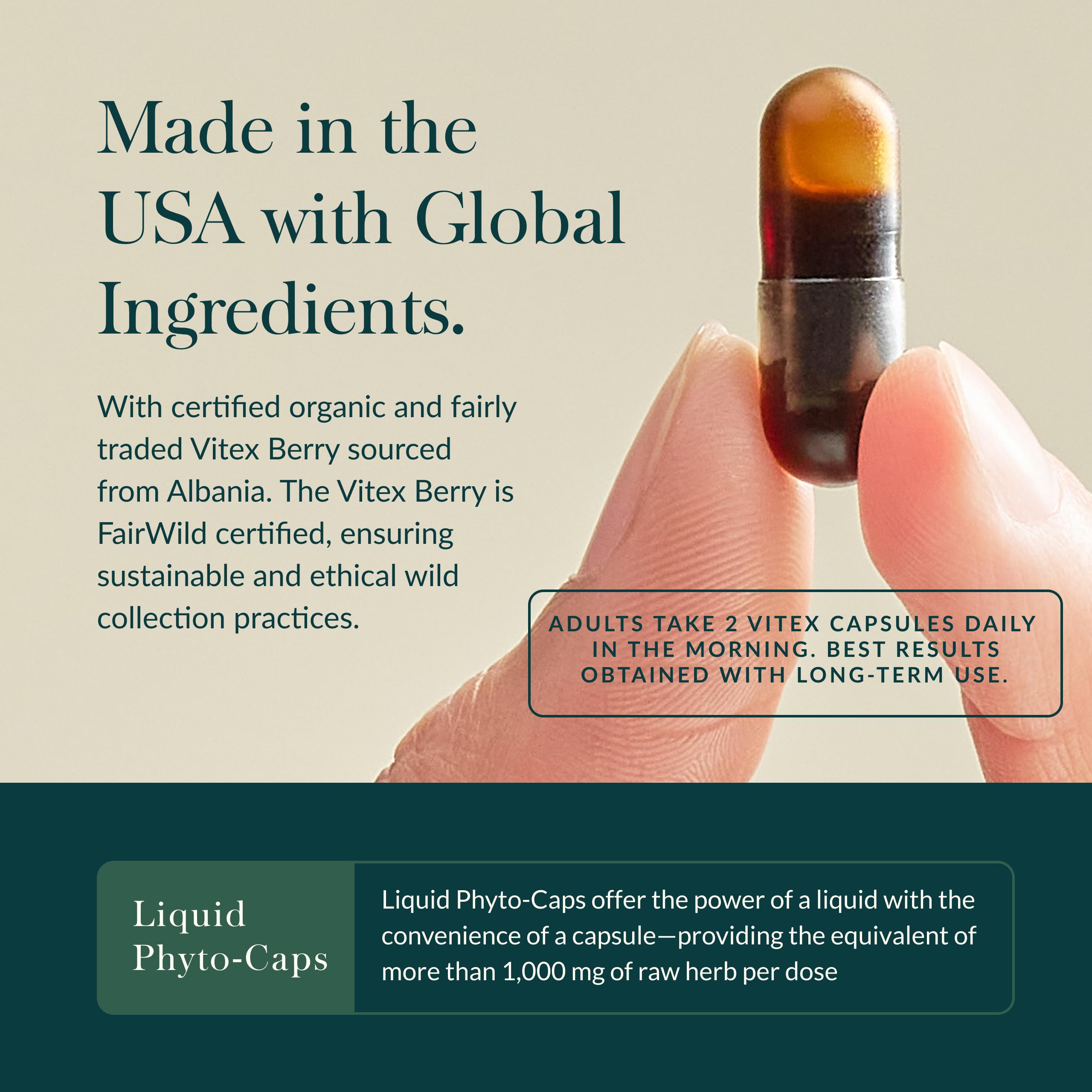 Gaia Herbs ingredientes FAIRWILD enfatizando comercio justo