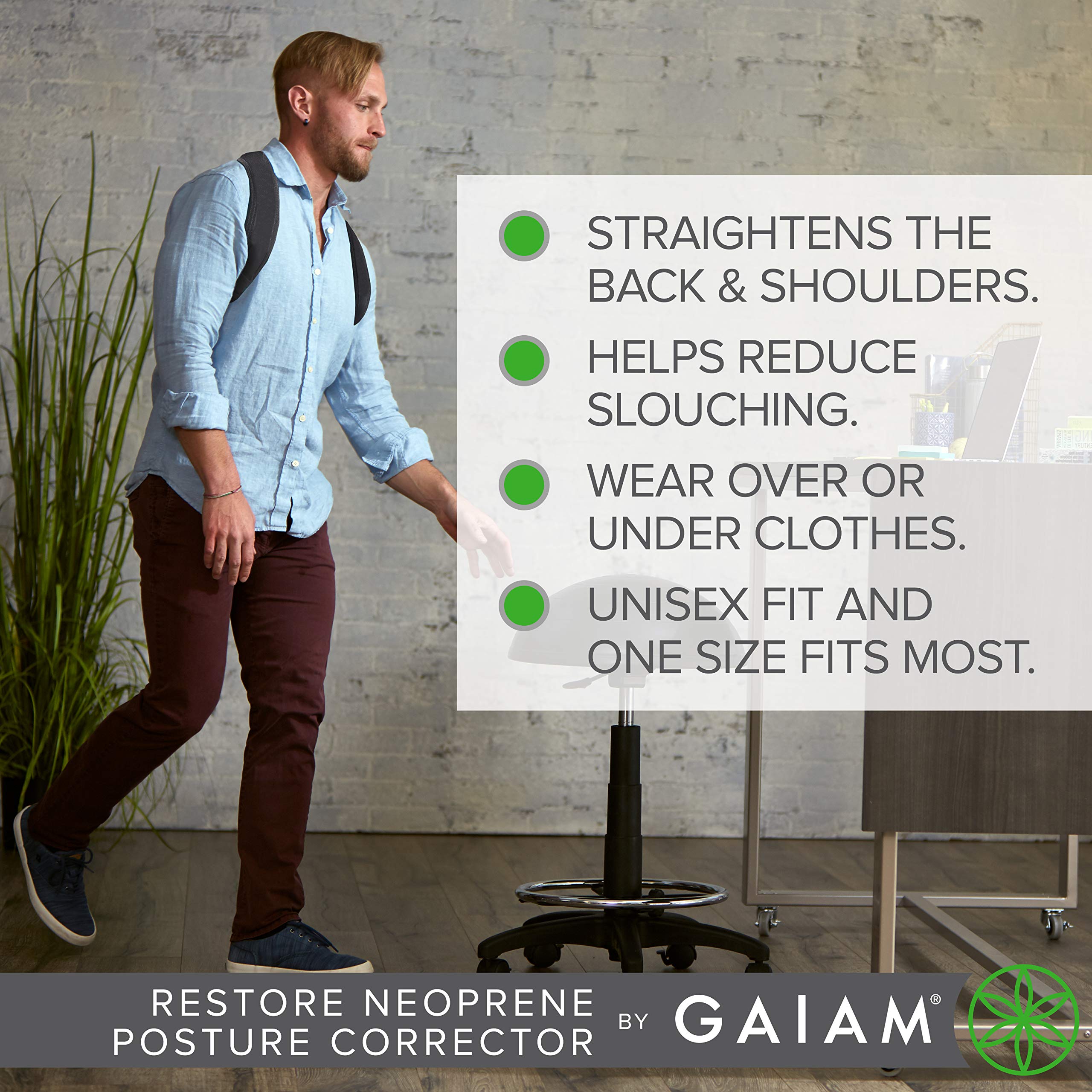 Gaiam cierres velcro y tiras ajustables para un ajuste personalizado