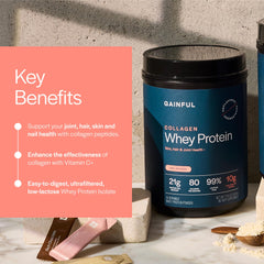 Gainful scoop comparado con mano para referencia de tamaño y conveniencia
