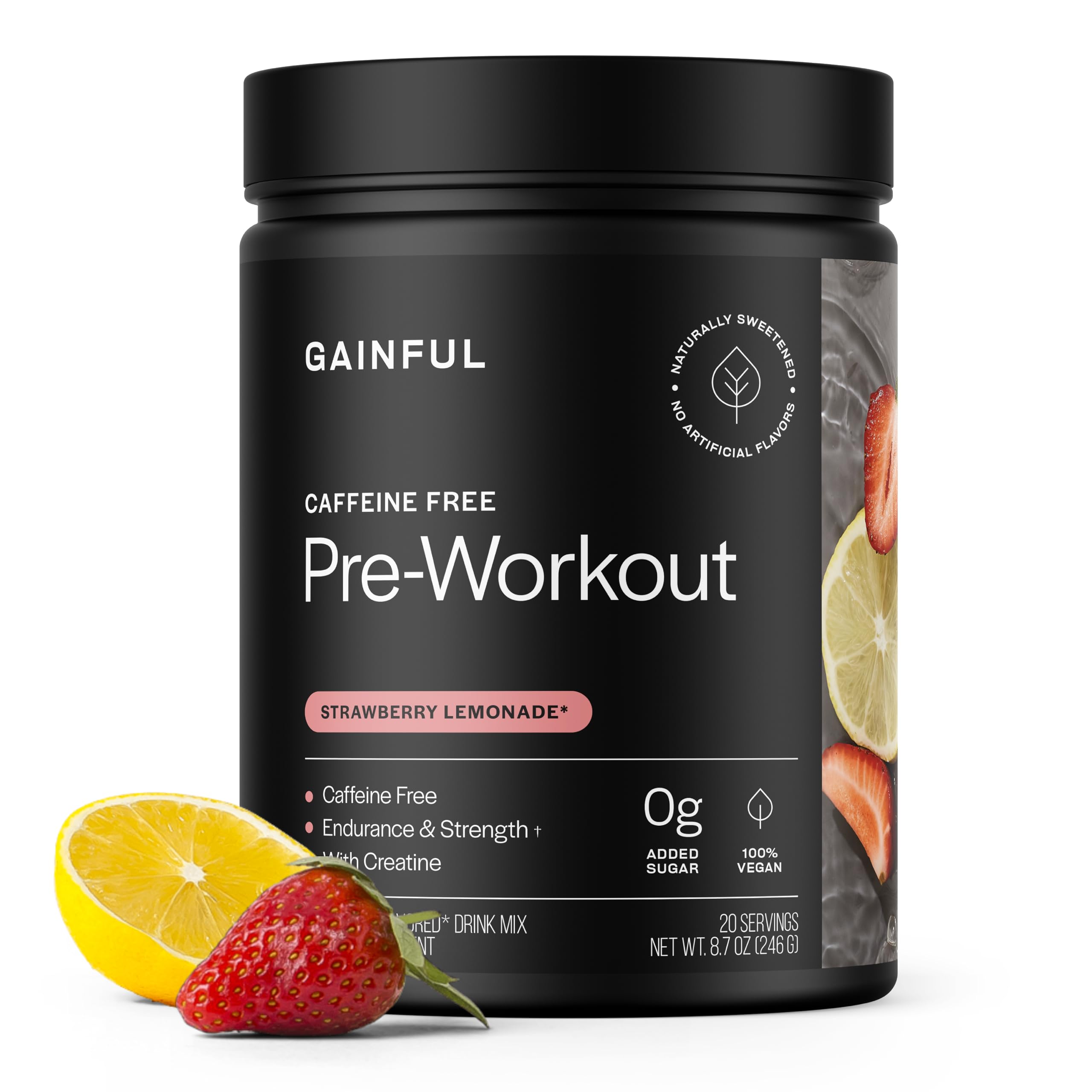 Gainful frente del empaque mostrando envase y sabor, claridad sobre contenido
