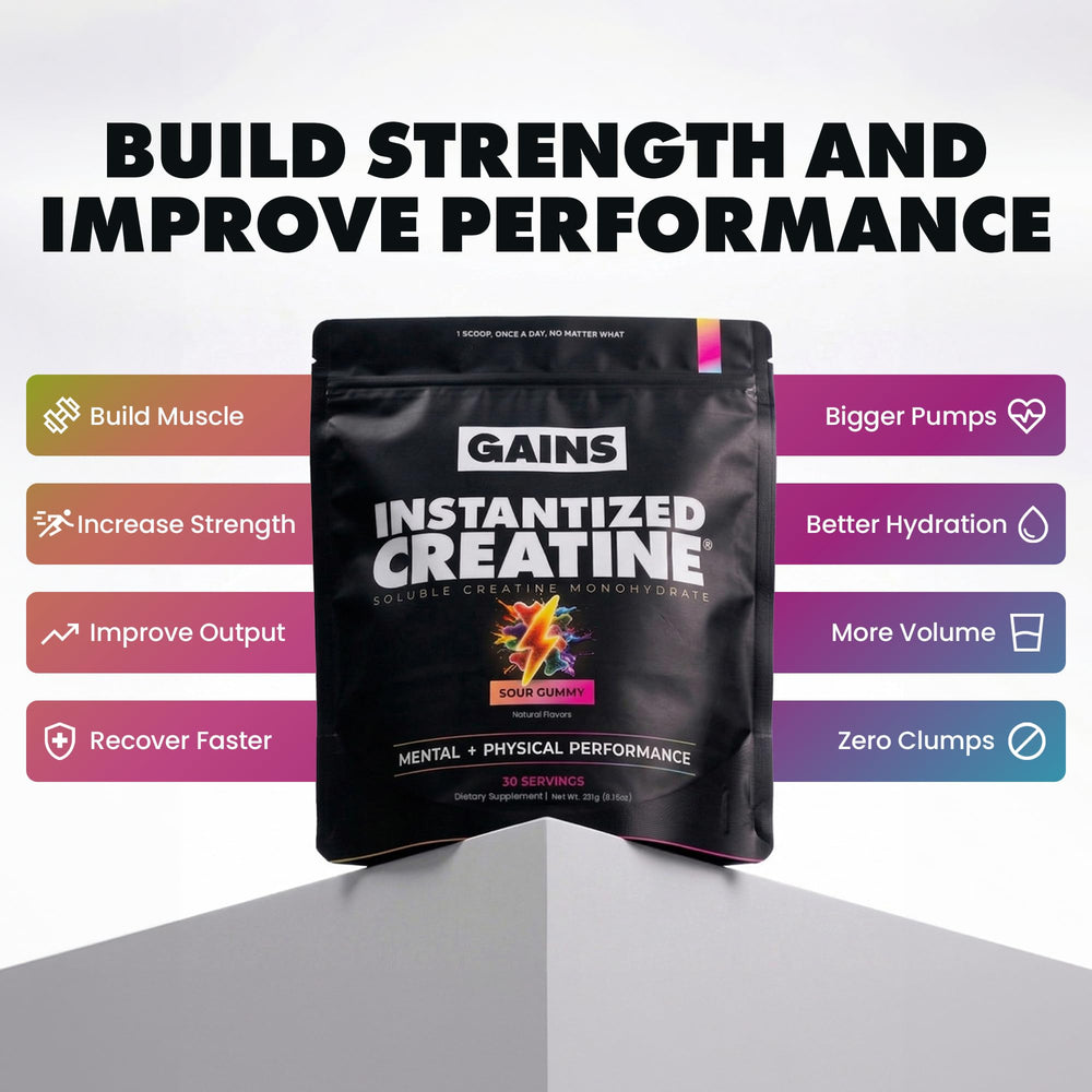 Gains in Bulk polvo instantizado disuelto, textura sin grumos para mejor mezcla