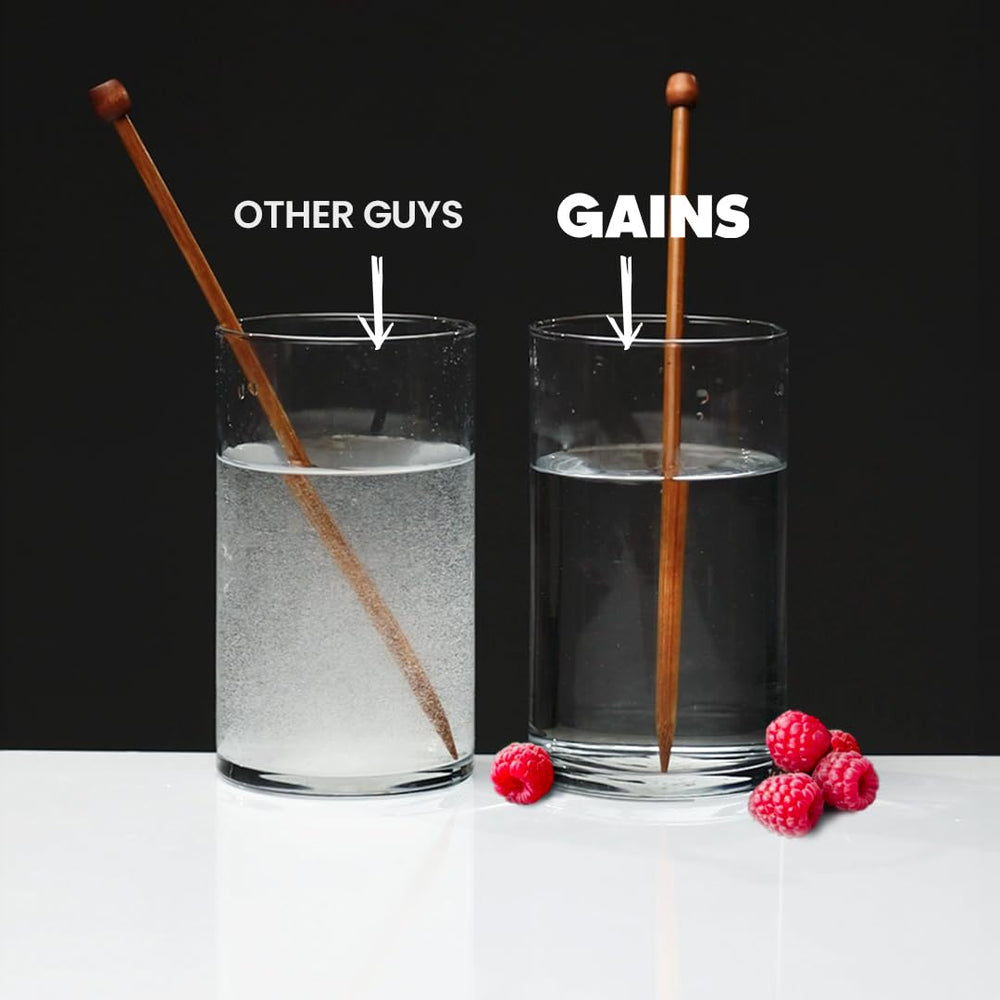 Gains in Bulk mezcla en vaso clara, rápida disolución y consumo fácil