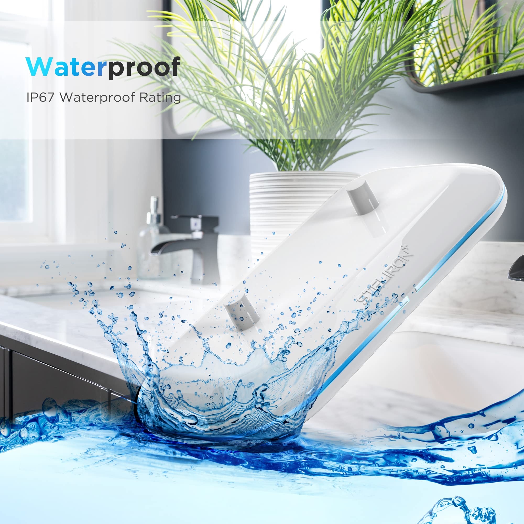 GALVANOX superficie resistente IP67 fácil limpieza en baño