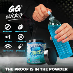 Gamer Supps vaso con bebida preparada mostrando color y refresco instantáneo