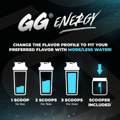 Gamer Supps bote junto a objeto cotidiano para comparar tamaño y rendimiento