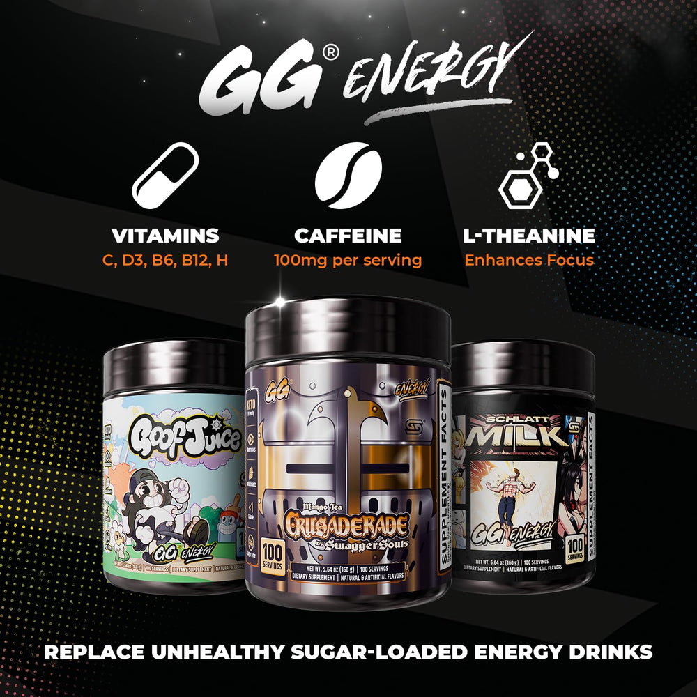 Gamer Supps comparación de tamaño con manos, muestra el volumen de 100 servicios