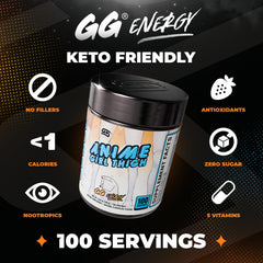 Gamer Supps polvo textura cerca que facilita mezcla rápida y sin grumos