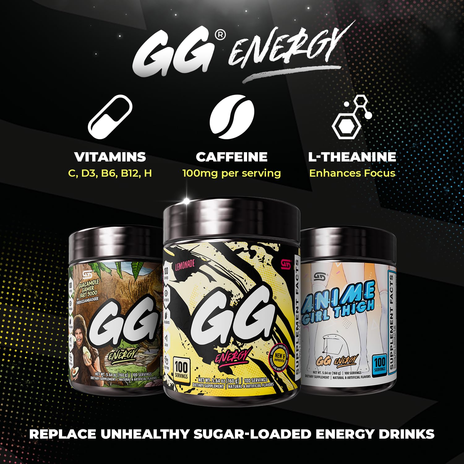 Gamer Supps etiqueta con vitaminas y mezcla nootrópica en detalle