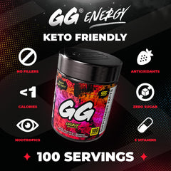 Gamer Supps textura del polvo Dragonfruit Punch mostrando color y mezcla concentrada