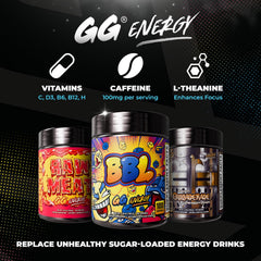 Gamer Supps bote junto a un smartphone para comparar tamaño y portabilidad en la mesa