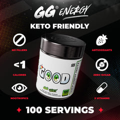 Gamer Supps GG Energy textura del polvo y mezcla fácil de disolver