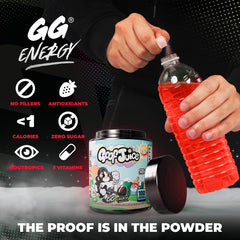 Gamer Supps bebida preparada en vaso con hielo, refresca y activa