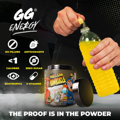 Gamer Supps polvo en cuchara, textura fina que facilita disolución rápida