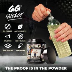Gamer Supps textura del polvo blue raspberry para disolución rápida