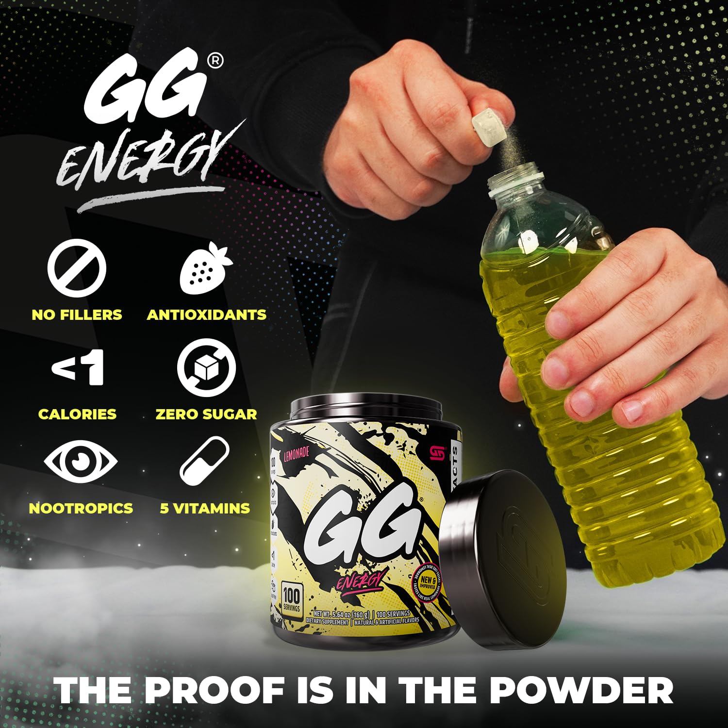 Gamer Supps vaso preparado de limonada listo para beber y refrescar