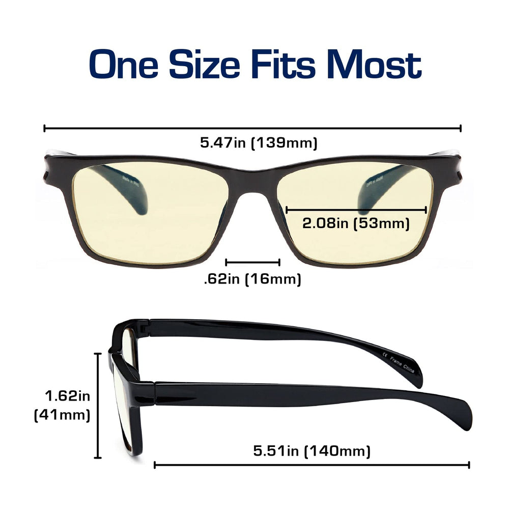 GAMMA RAY OPTICS gafas en uso por gamer para menor fatiga visual en sesiones largas