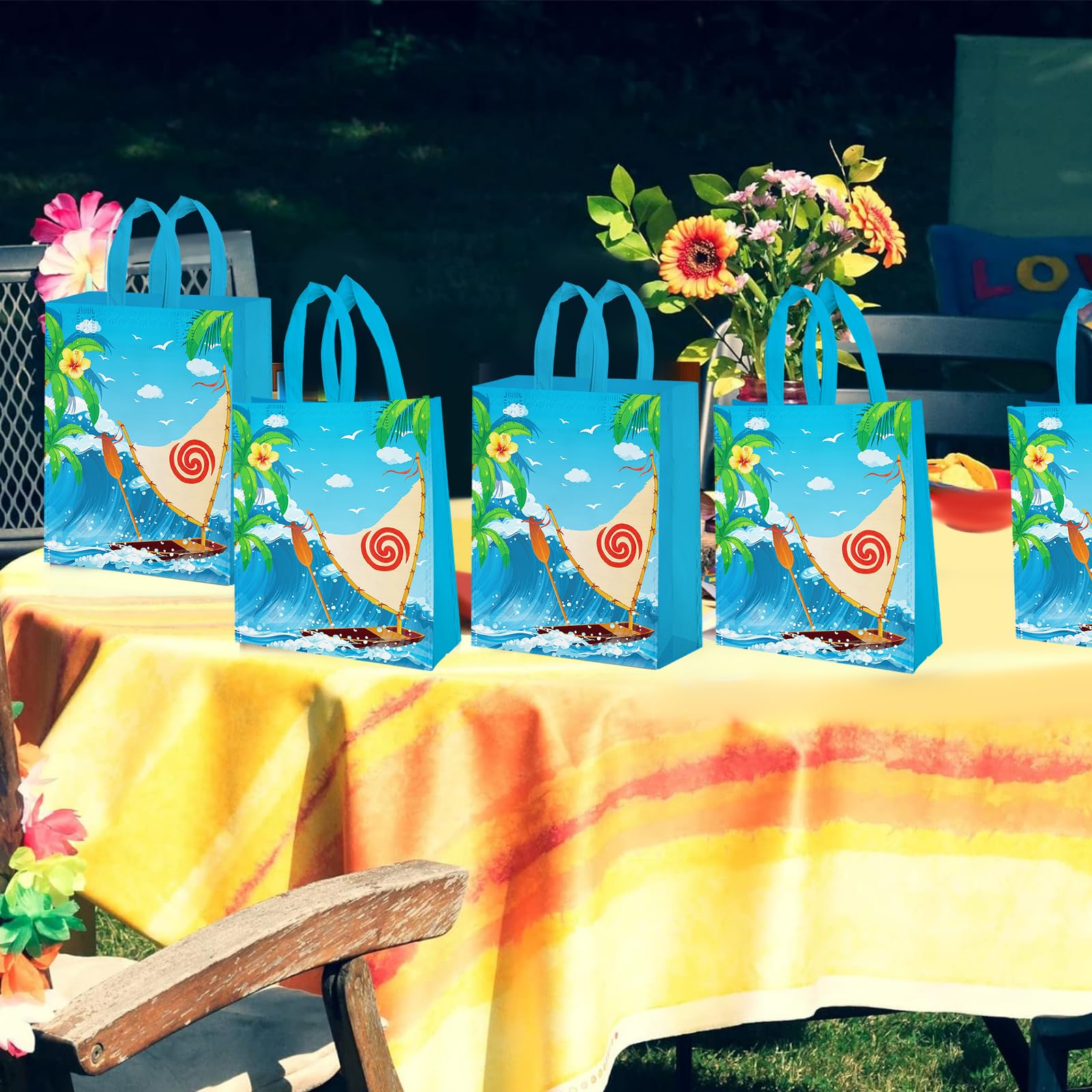 GANKTOWCOY bolsas en uso durante fiesta infantil, presentan colores vivos