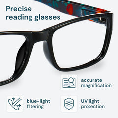 Gaoye detalle de lentes con filtro de luz azul para menos reflejos
