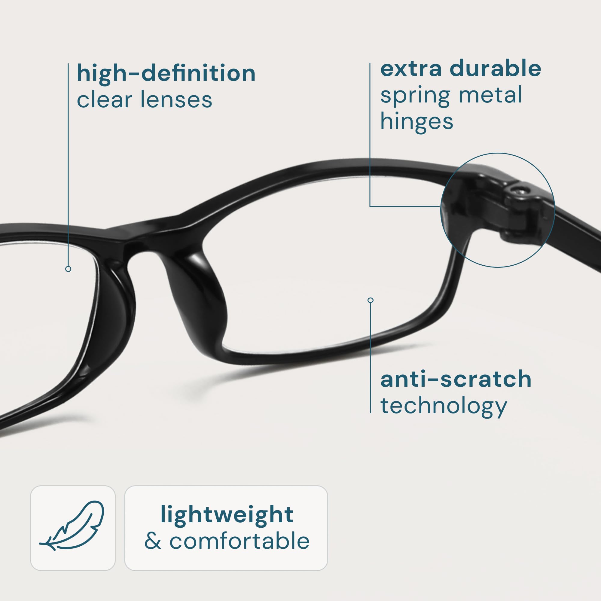 Gaoye gafas en uso leyendo libro mejorando claridad de texto