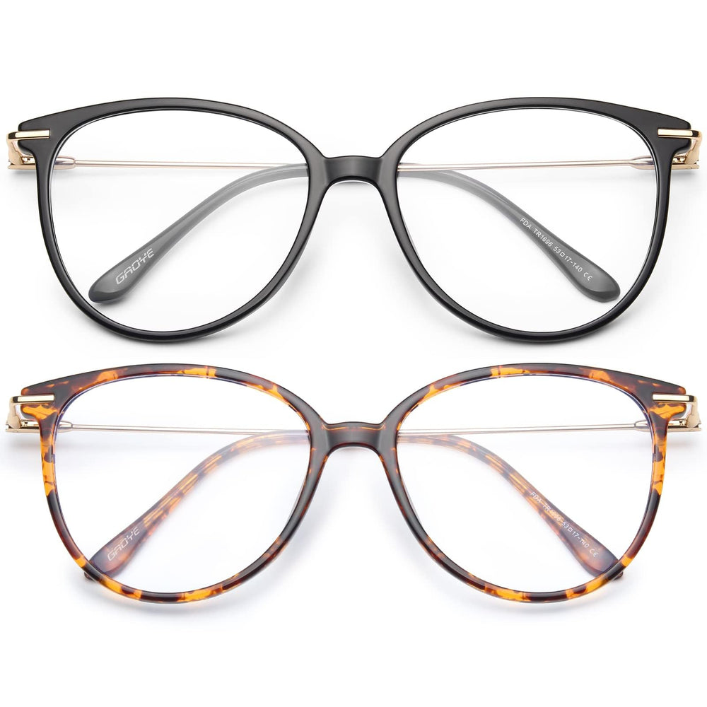 Gaoye gafas redondas pack frente mostrando diseño y protección