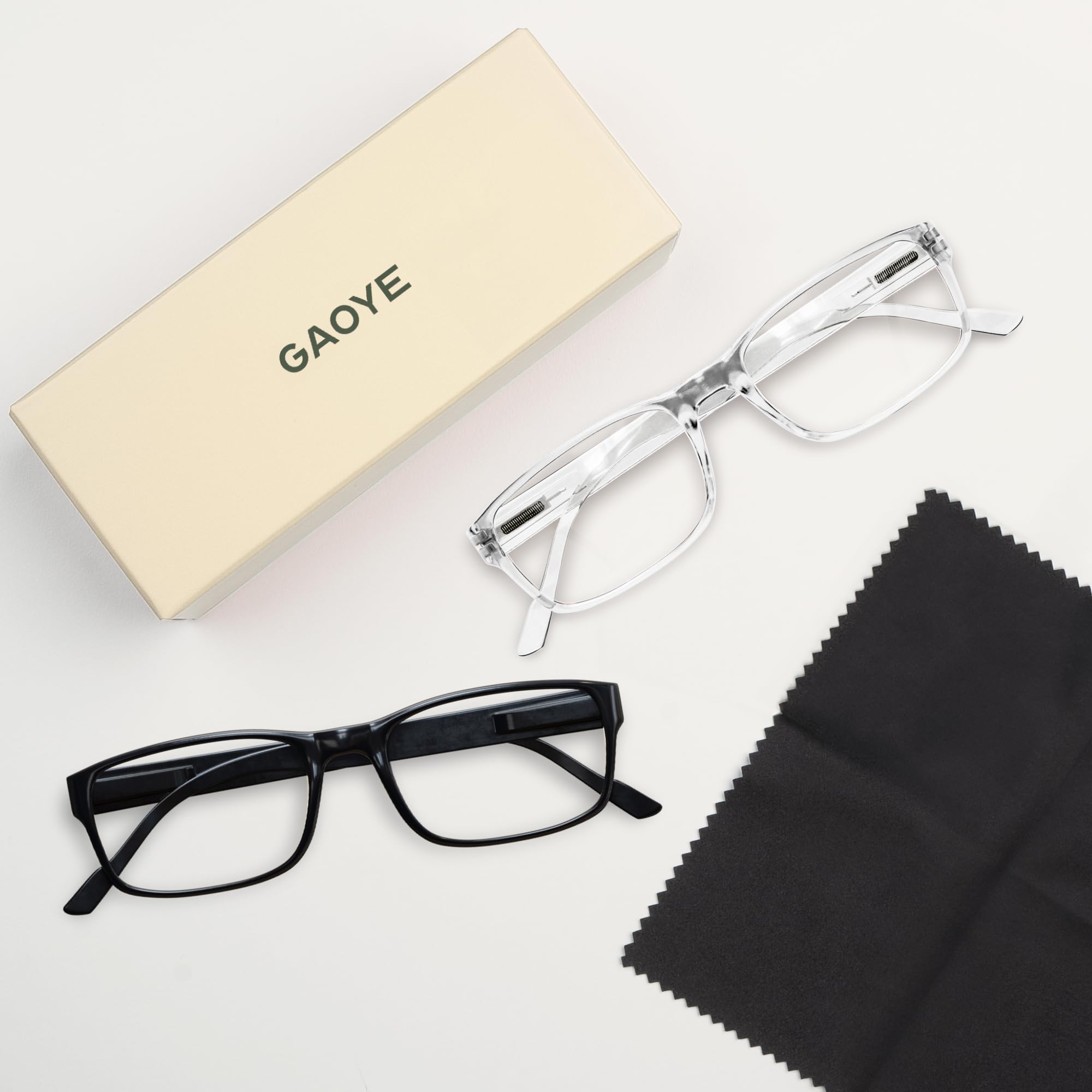 Gaoye pack de dos gafas, conveniente para casa y trabajo