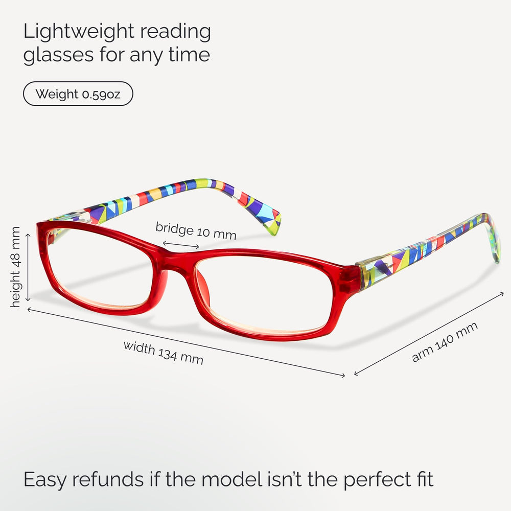 Gaoye mujer usando gafas leyendo en tablet con menos fatiga