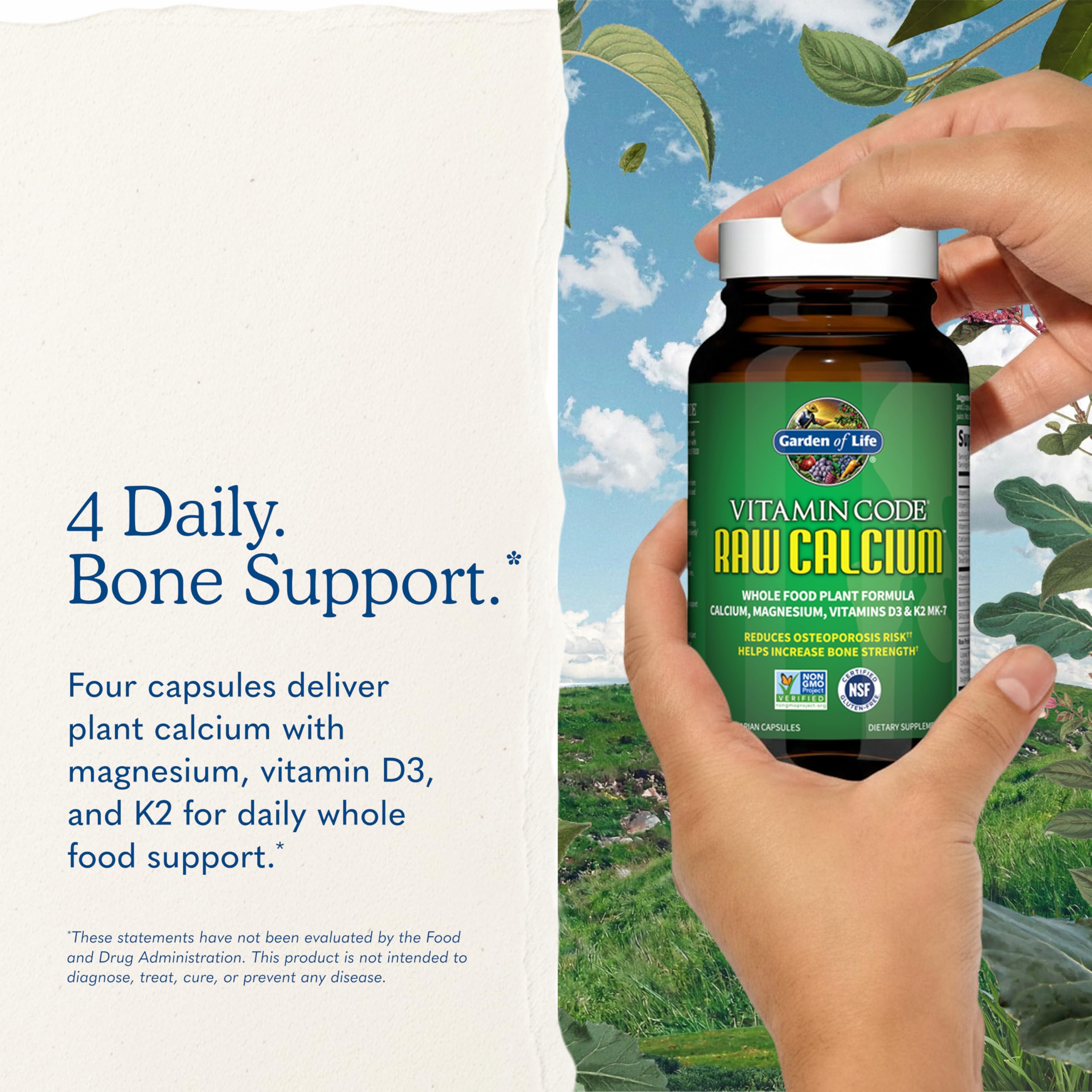 Garden of Life frasco en cocina para integrar suplemento a rutina diaria