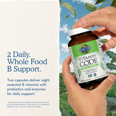 Garden of Life closeup de probióticos Lactobacillus para digestión