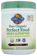 Garden of Life batido servido en vaso, aporte vegetal sabroso y listo