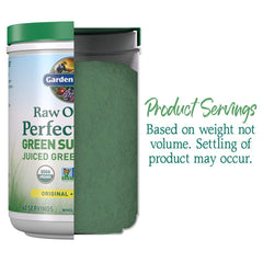 Garden of Life batido verde servido, aporte vegetal concentrado y sabroso