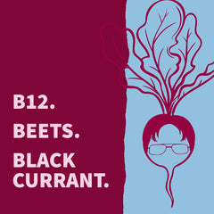 Garden of Life etiqueta nutricional BEETS detalle de vitaminas B12 D3 y C