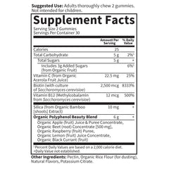 Garden of Life etiqueta nutricional y lista de ingredientes que muestra transparencia