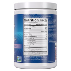 Ingredientes orgánicos de Detoxifiber Garden of Life: chia, alfalfa y pasto de cebada juntos